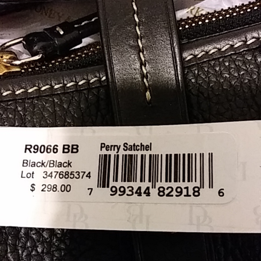 Dooney and bourke black perry satchel